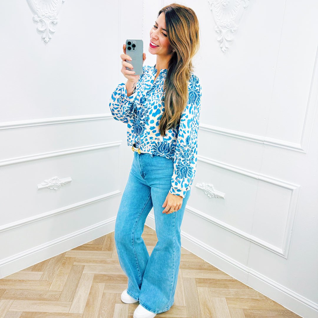Blouse Amelie Blauw - BlushFashionstore