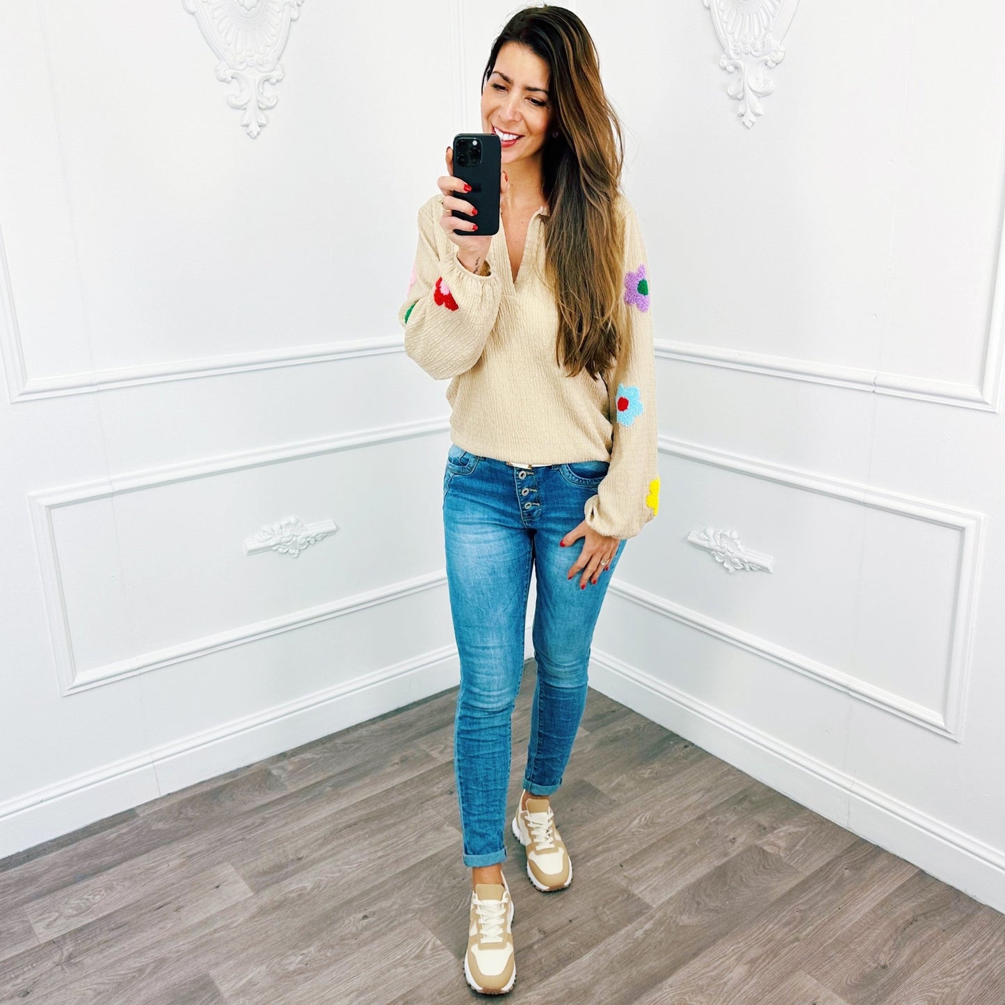 Blouse Bloem Teddy Beige - BlushFashionstore