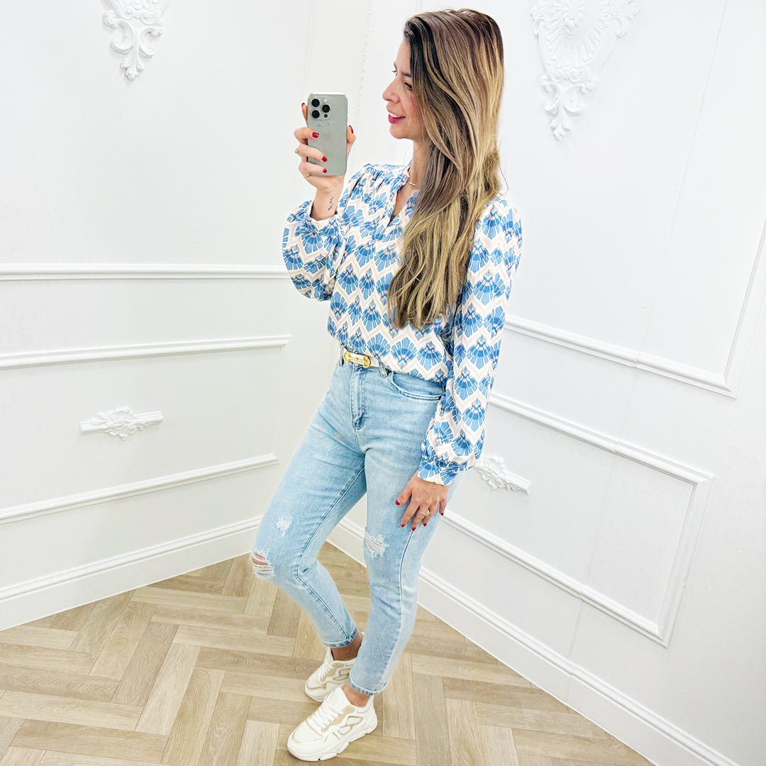Blouse Maren Blauw - BlushFashionstore