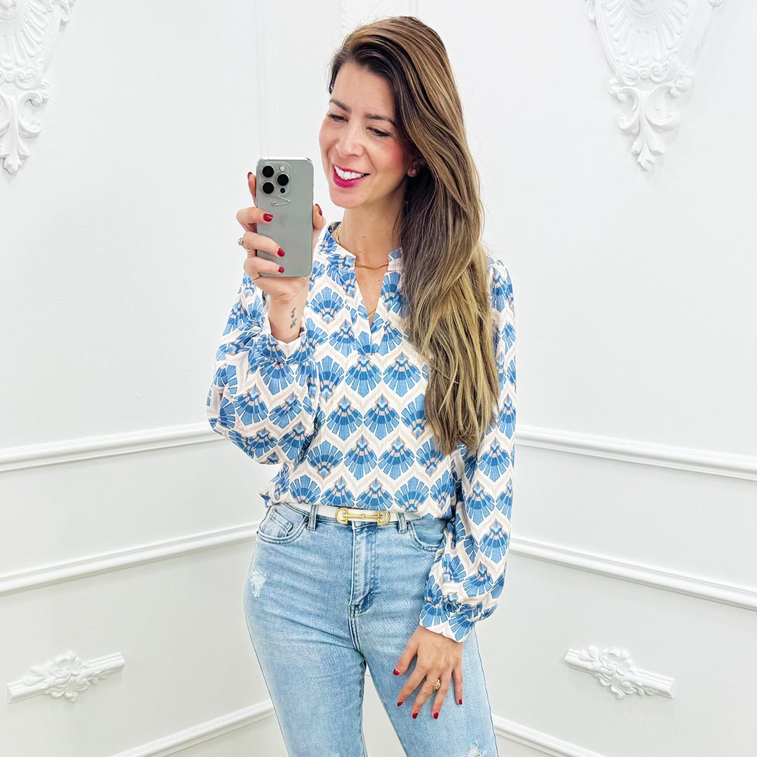 Blouse Maren Blauw - BlushFashionstore