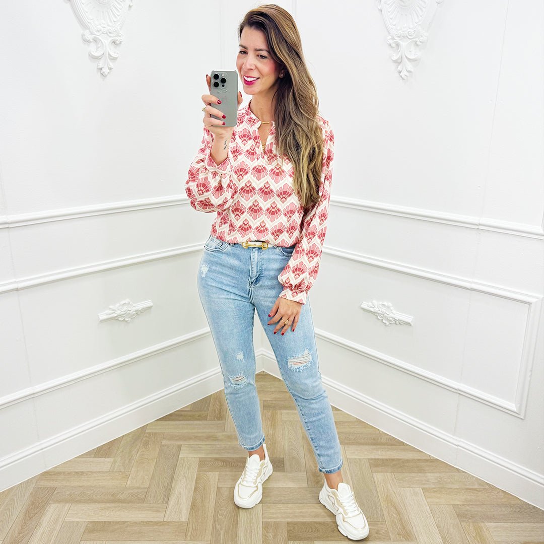 Blouse Maren Rood - BlushFashionstore