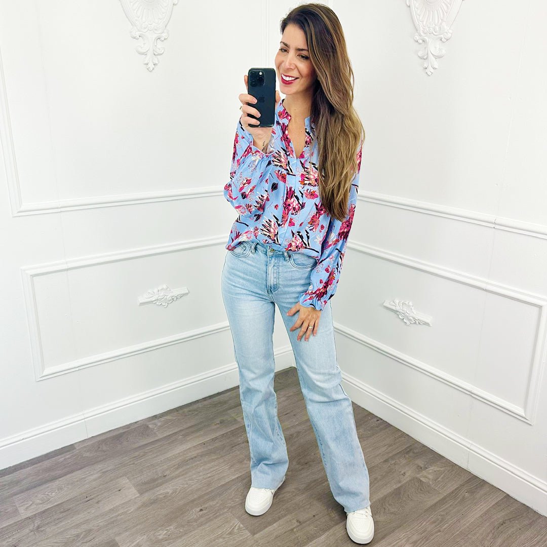 Blouse Poppy Lichtblauw - BlushFashionstore