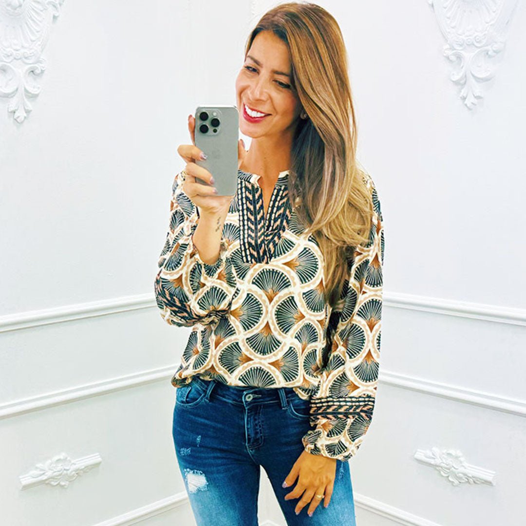 Blouse Schelp Beige - BlushFashionstore