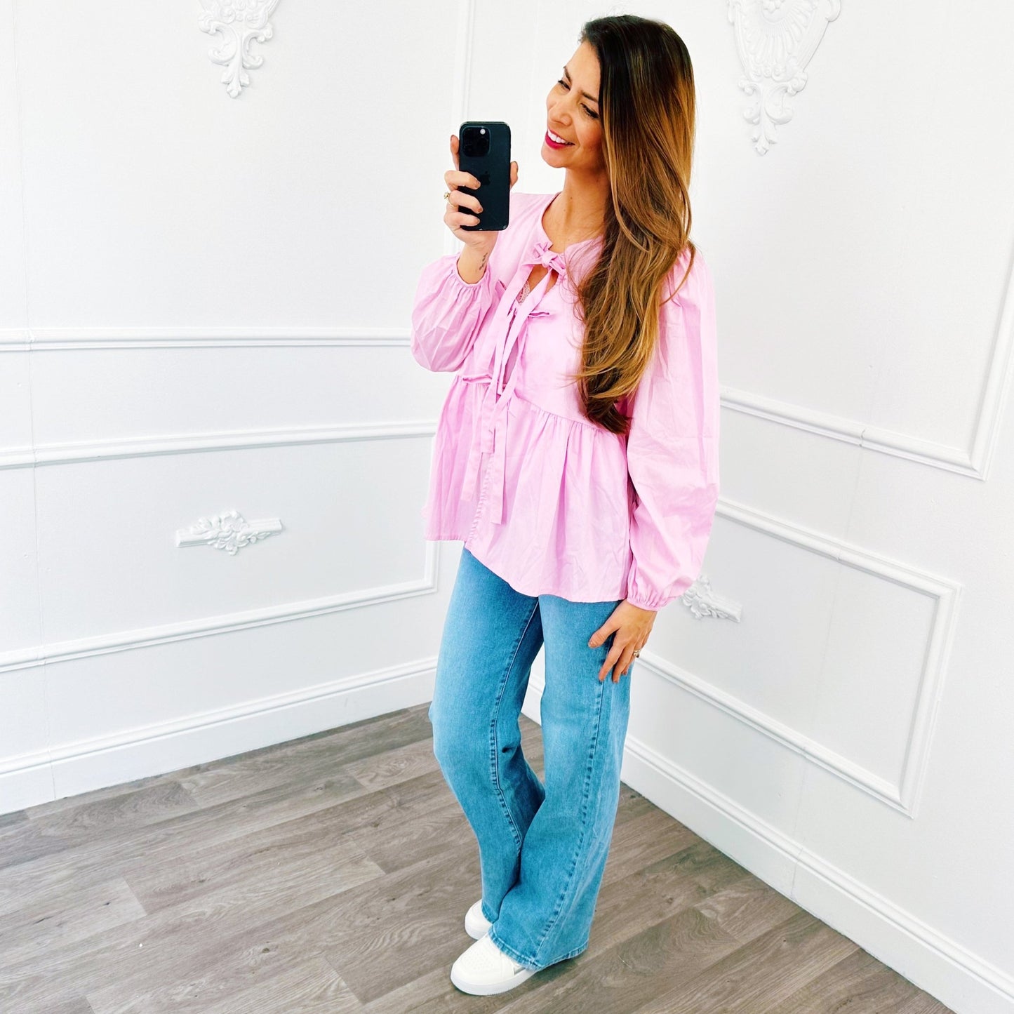 Blouse Strik Roze - BlushFashionstore