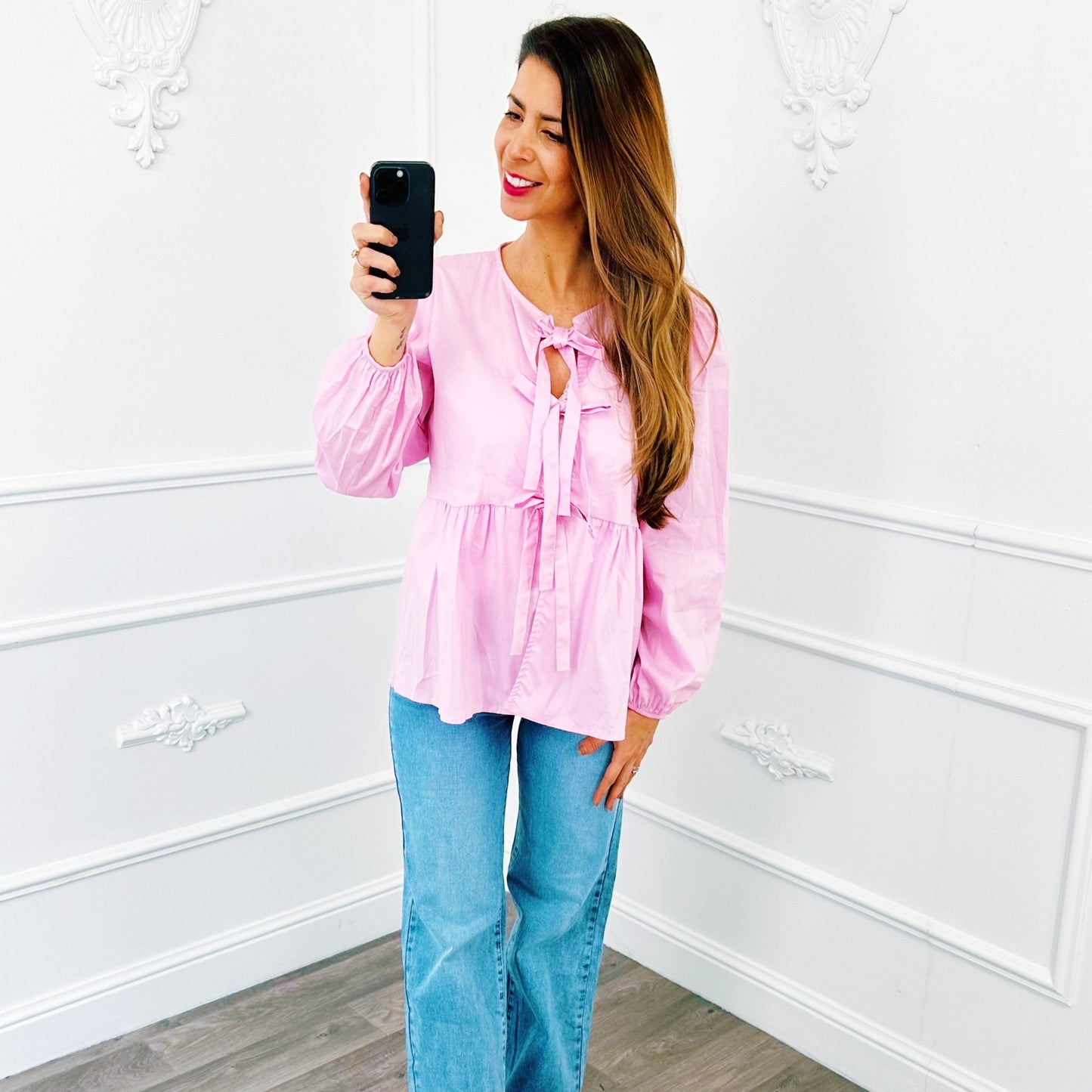 Blouse Strik Roze - BlushFashionstore
