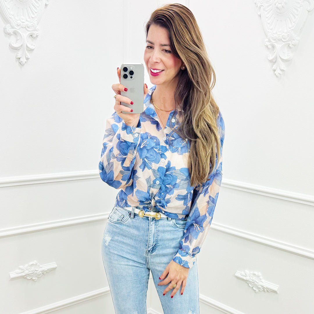 Blouse Veerle Blauw - BlushFashionstore