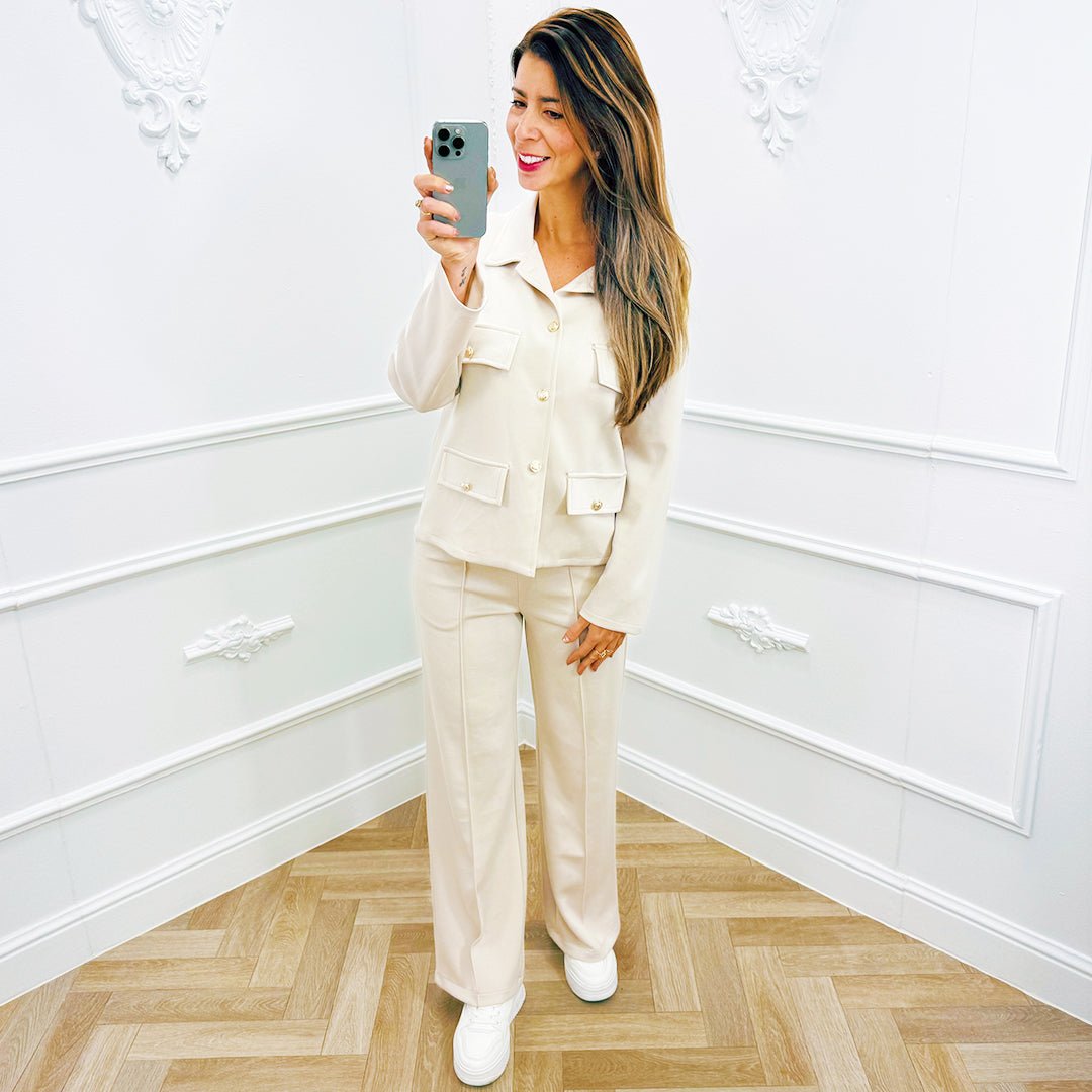 Broek Nova Beige - BlushFashionstore