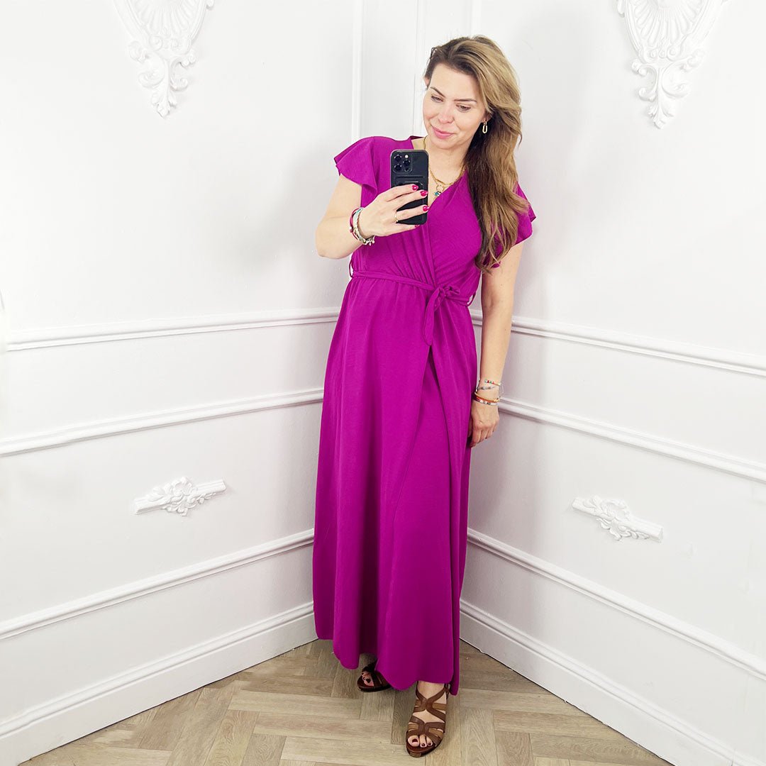 Fuchsia Maxi Jurk - BlushFashionstore