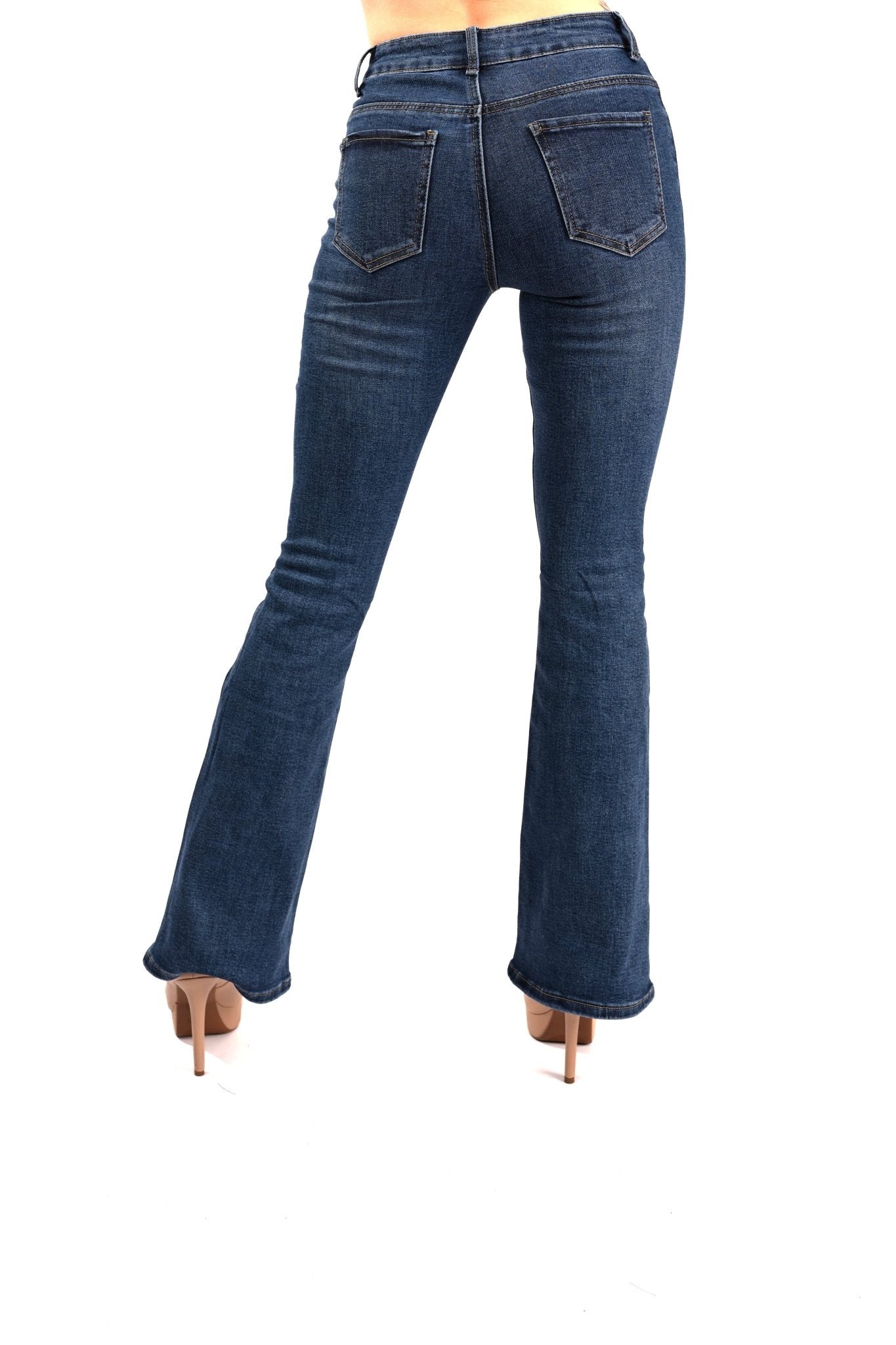 Goodies Flare Jeans – Denim Edition Damesbroek met Uitlopende Pijpen - BlushFashionstore