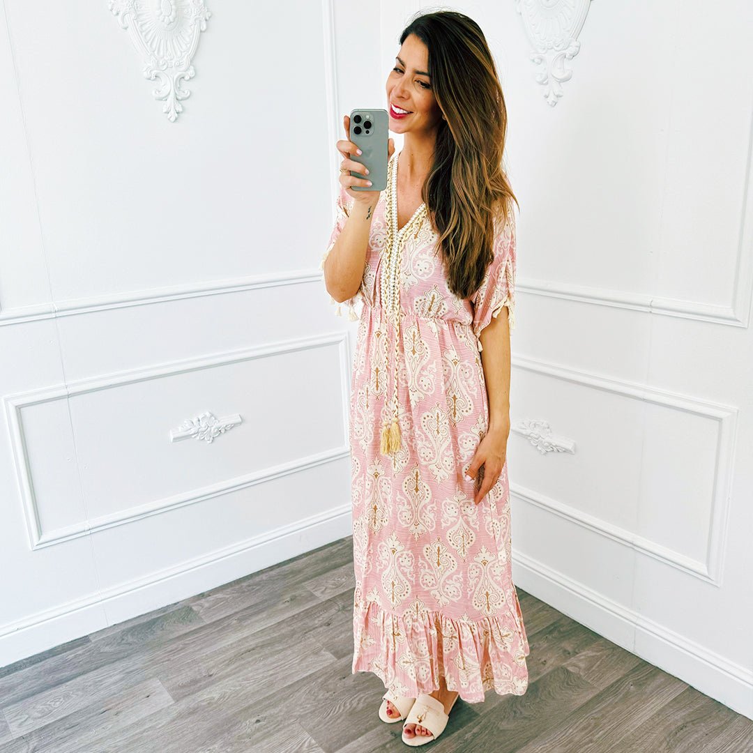 Jurk Barok Roze - BlushFashionstore