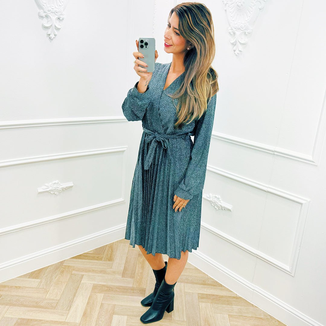 Jurk Emma Zilver - BlushFashionstore