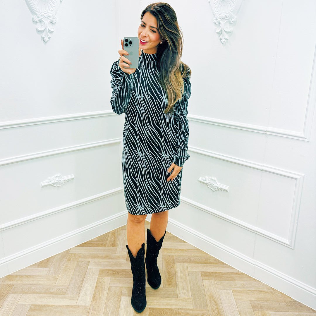Jurk Tess Zilver - BlushFashionstore