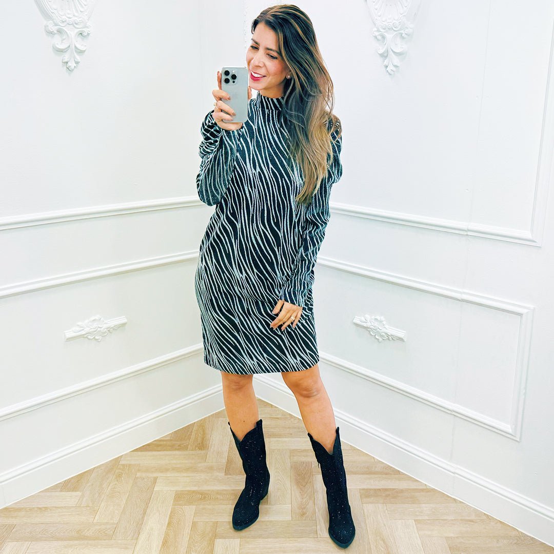 Jurk Tess Zilver - BlushFashionstore