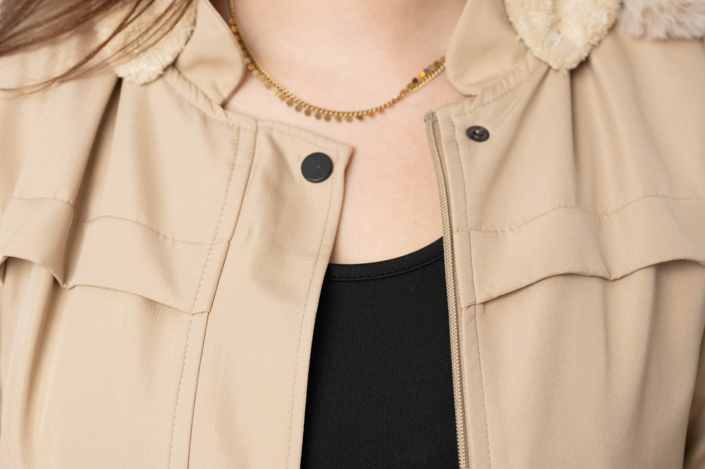 Lange Beige Trenchcoat met Capuchon – Damesjas - BlushFashionstore