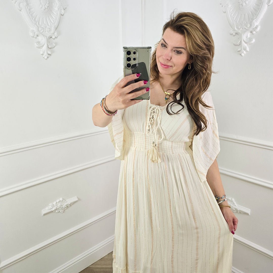 Maxi Jurk Ecru - BlushFashionstore