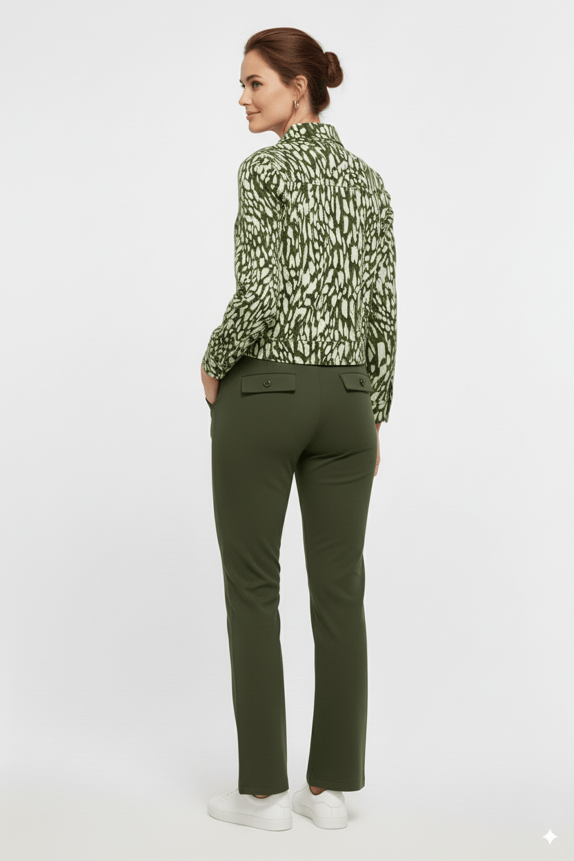 Mi Piace Damesjack Abstract Print – Modieus Kort Jack - BlushFashionstore