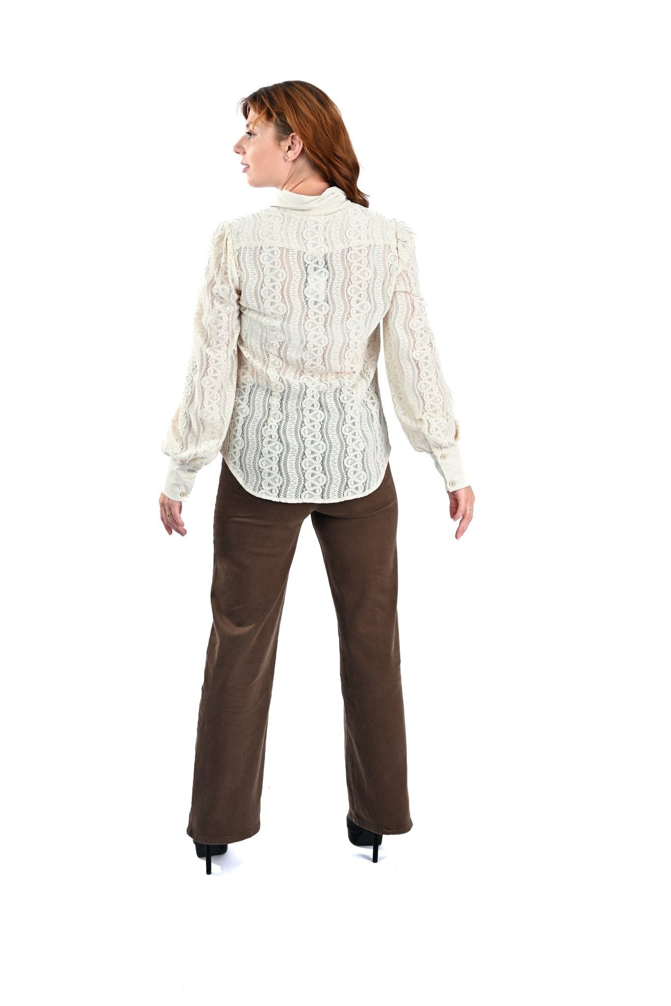 MI Piace Kantblouse Kitkleur - BlushFashionstore