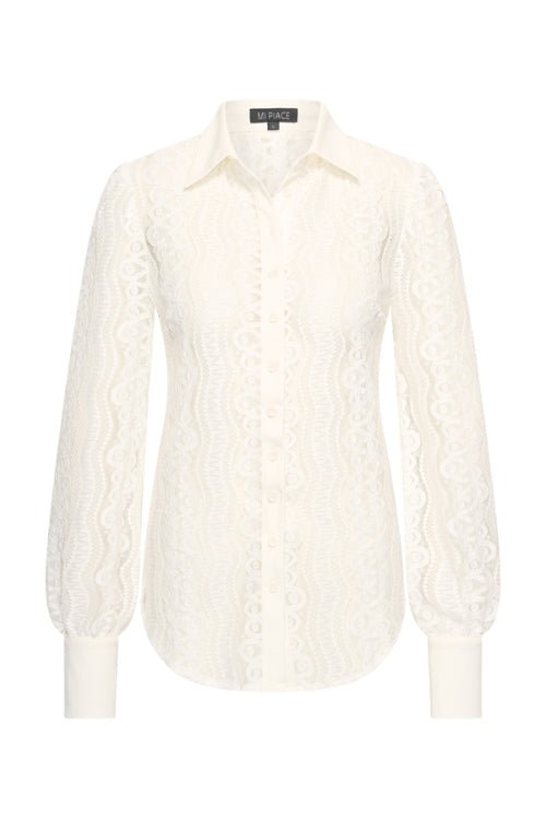 MI Piace Kantblouse Kitkleur - BlushFashionstore