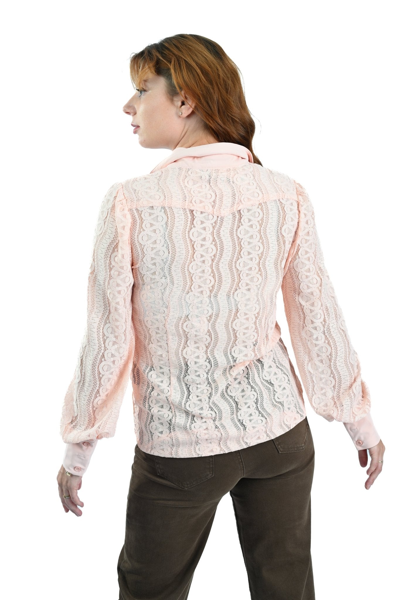 MI Piace Kantblouse Peach - BlushFashionstore