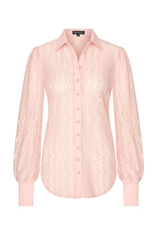 MI Piace Kantblouse Peach - BlushFashionstore