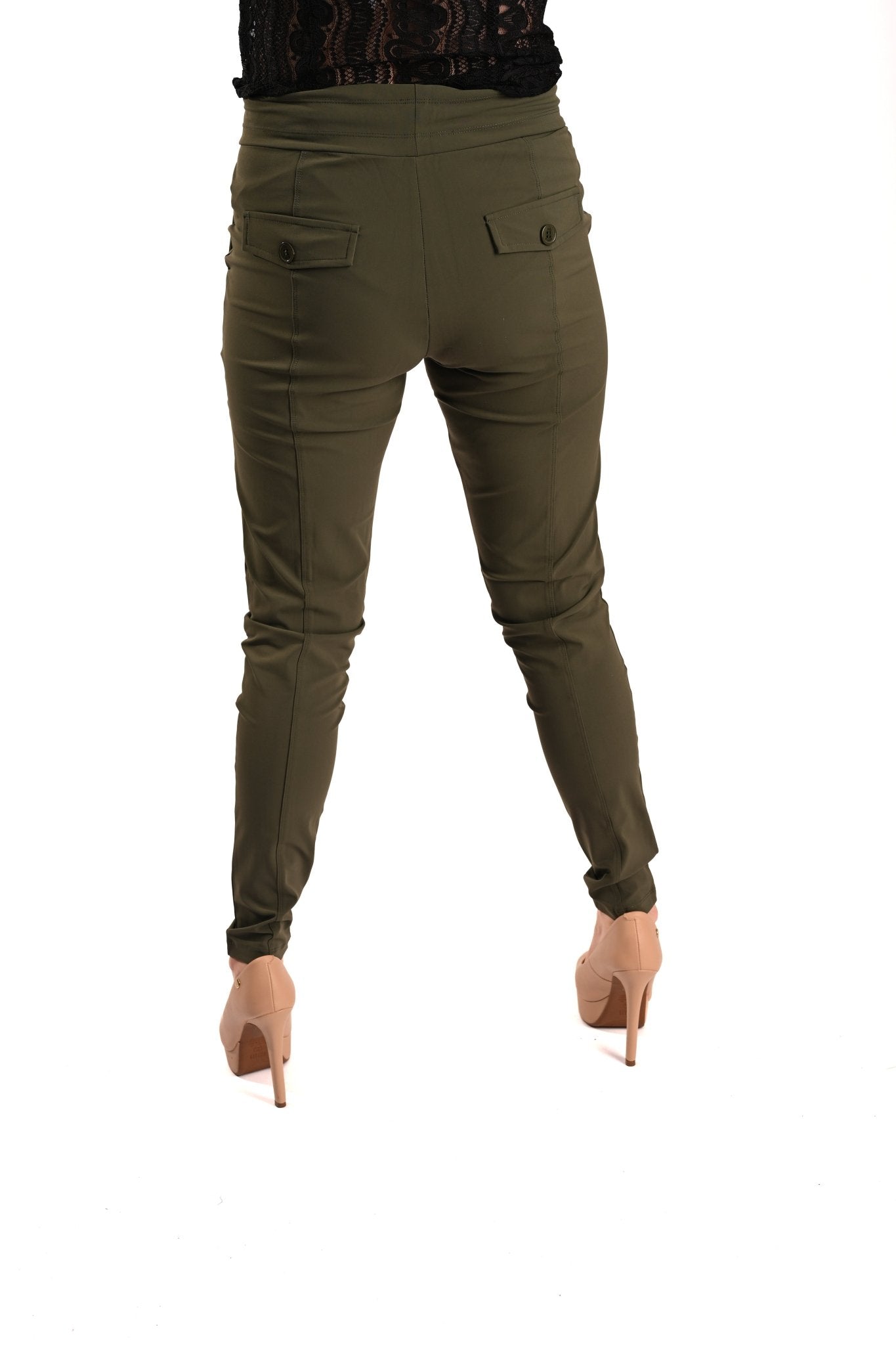 Mi Piace Skinny Broek met Trekkoord - BlushFashionstore