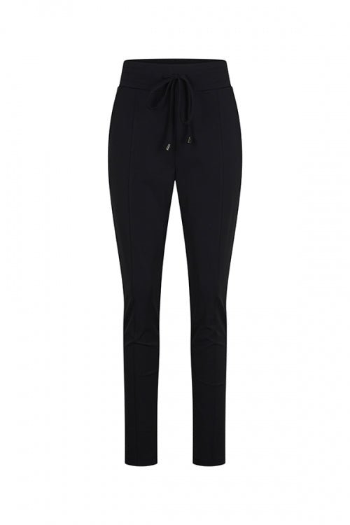 Mi Piace Skinny Broek met Trekkoord Black - BlushFashionstore
