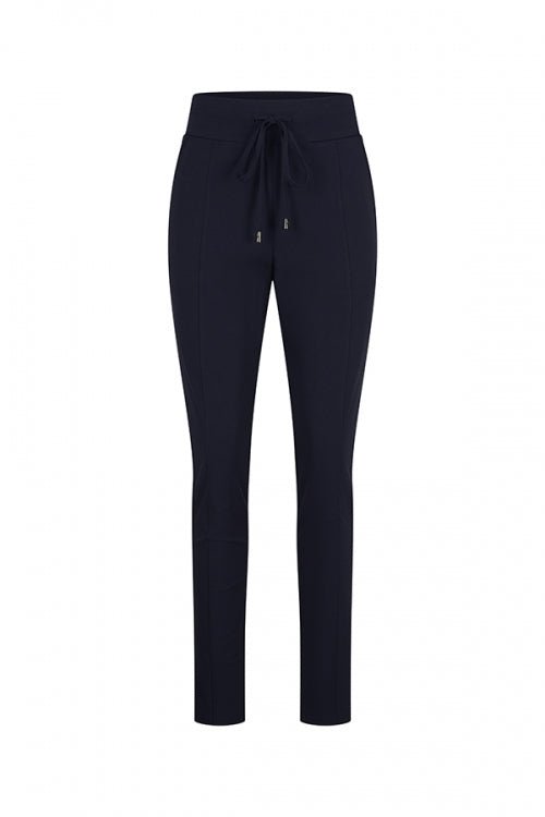 Mi Piace Skinny Broek met Trekkoord Dark Blue - BlushFashionstore