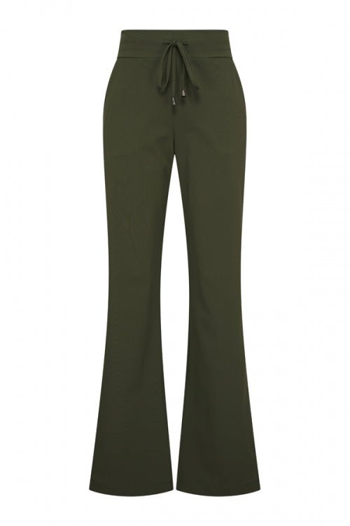 Mi Piace Straight Broek met Trekkoord – Dark Depth - BlushFashionstore