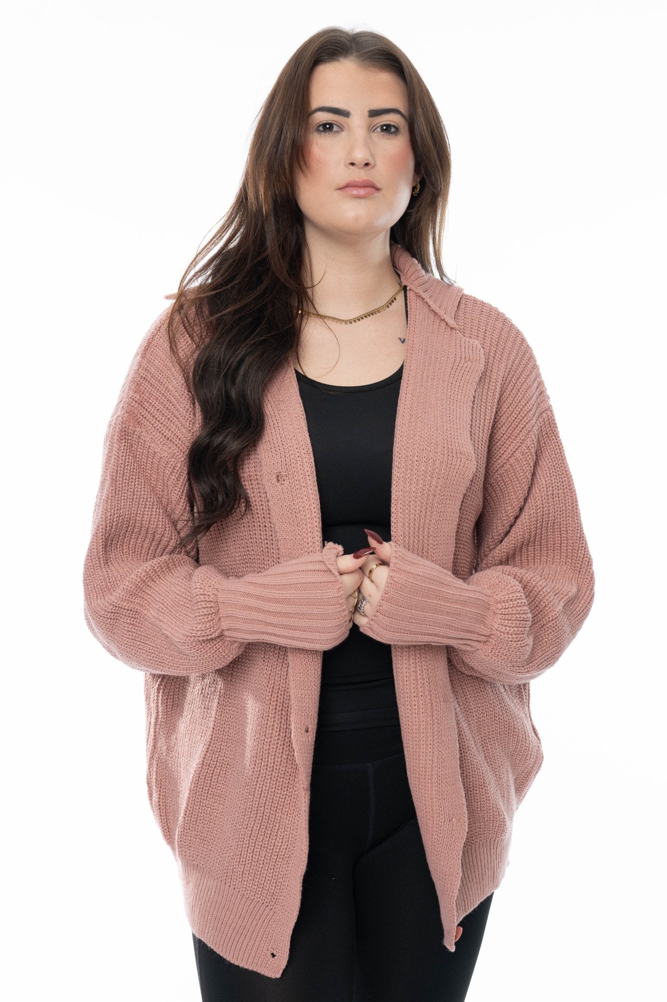 Oudroze Gebreid Vest – Cozy & Casual - BlushFashionstore