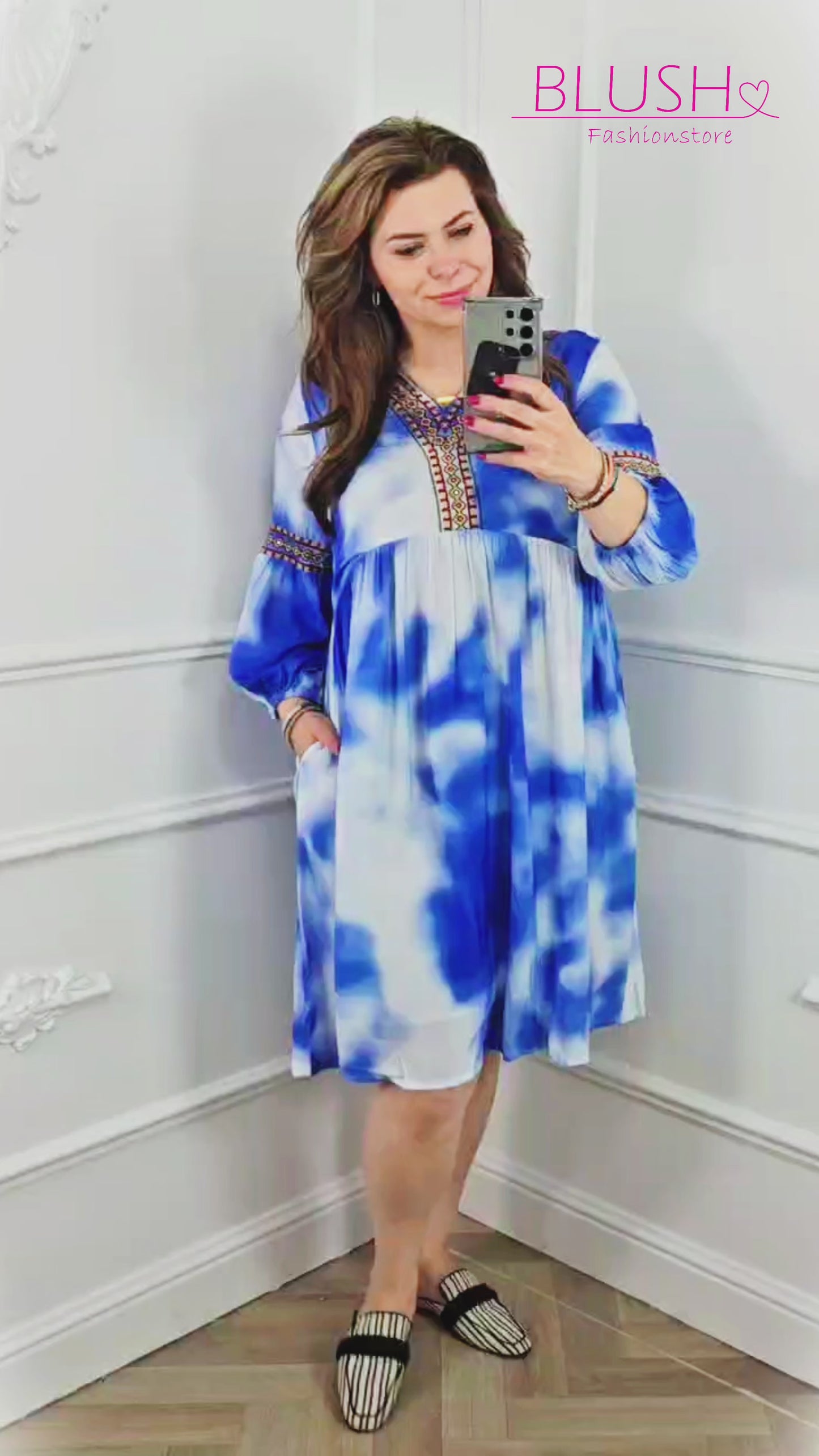 Zomerjurk Blauw