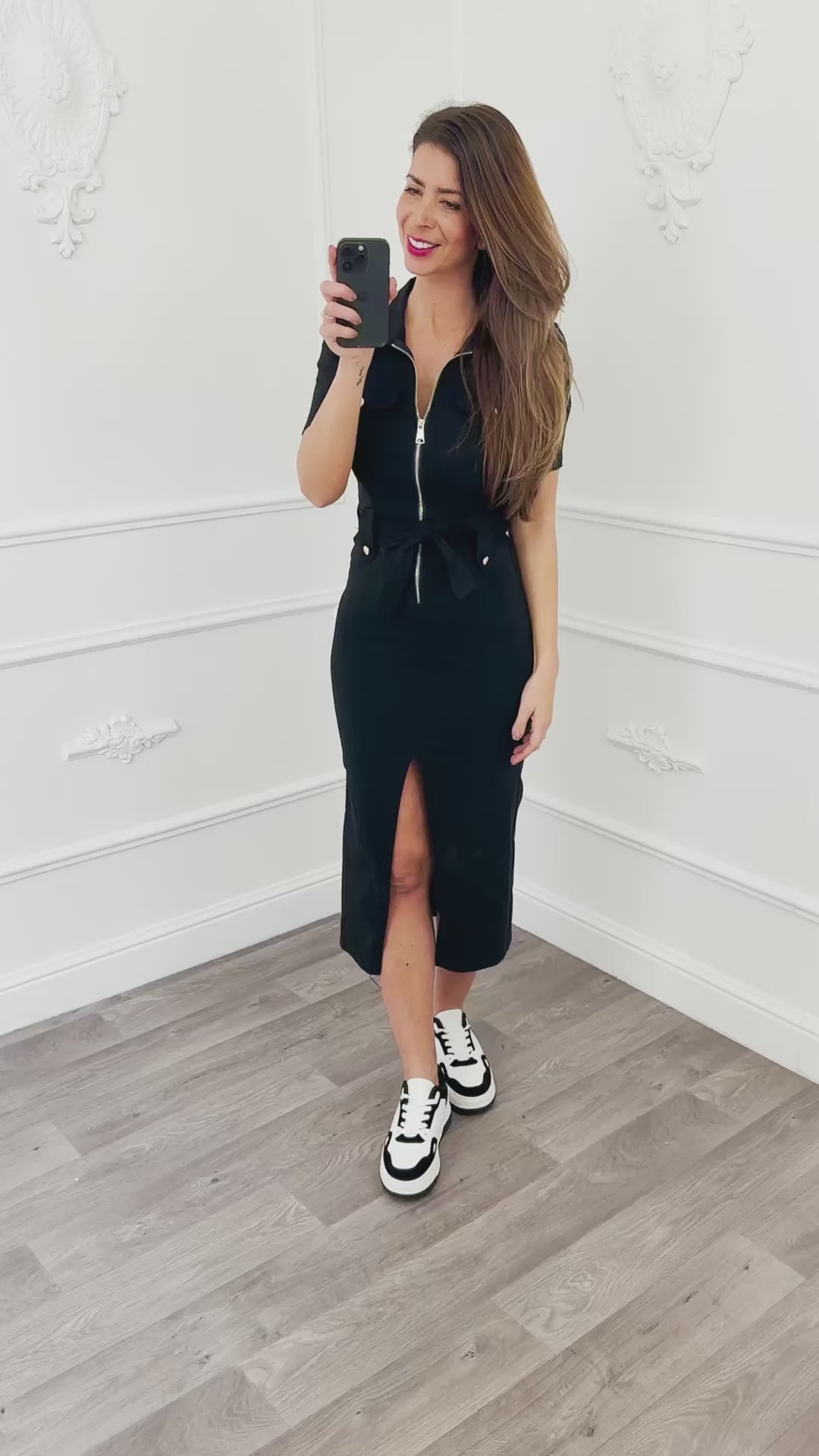 Cargo Jurk Zwart Sale