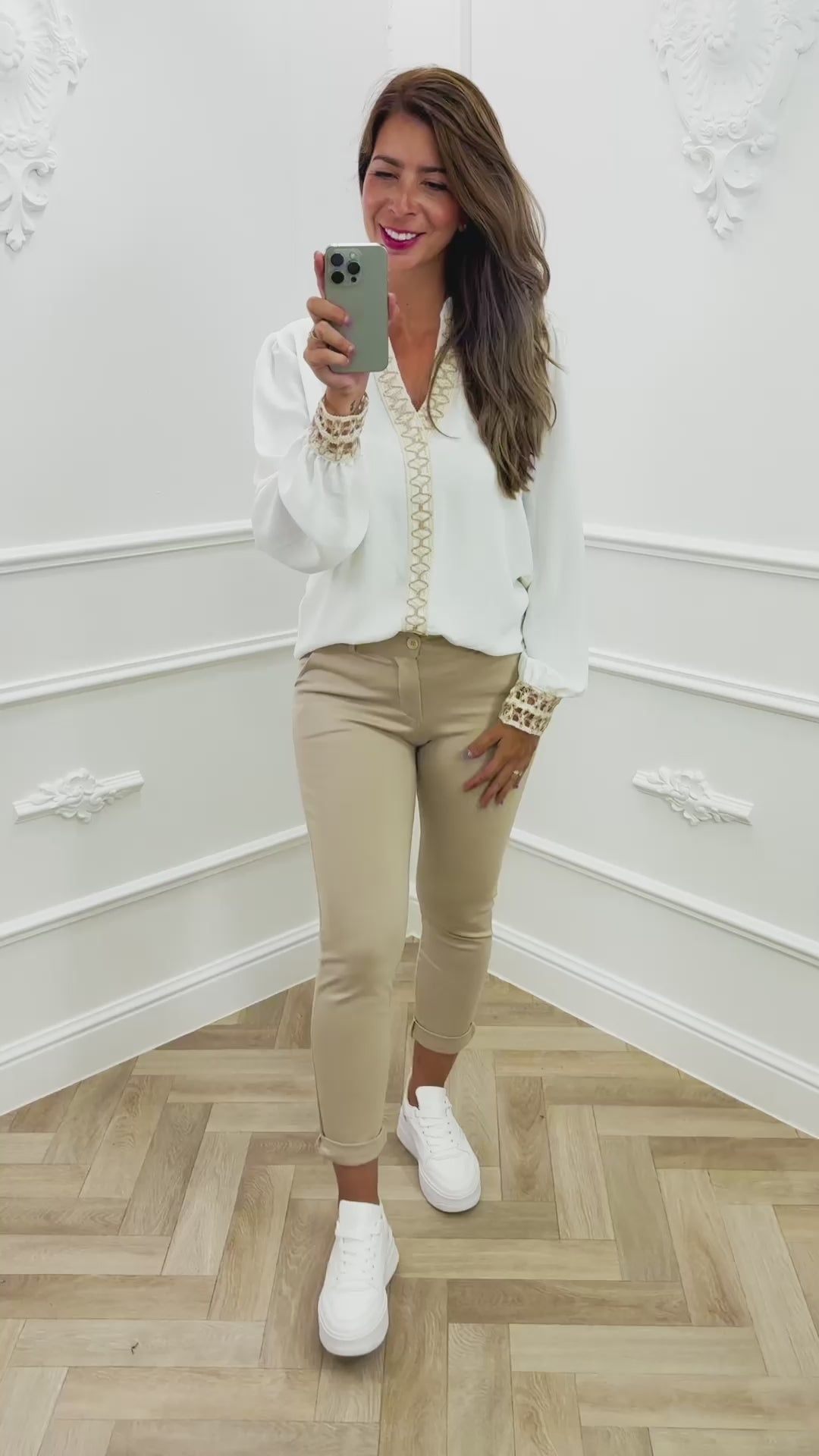 Blouse Borduur Wit