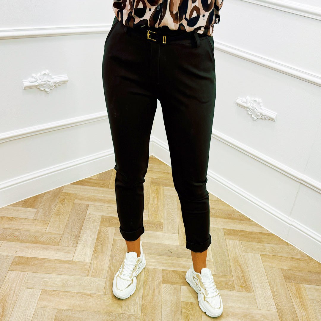 Stretch Chino Bruin - BlushFashionstore