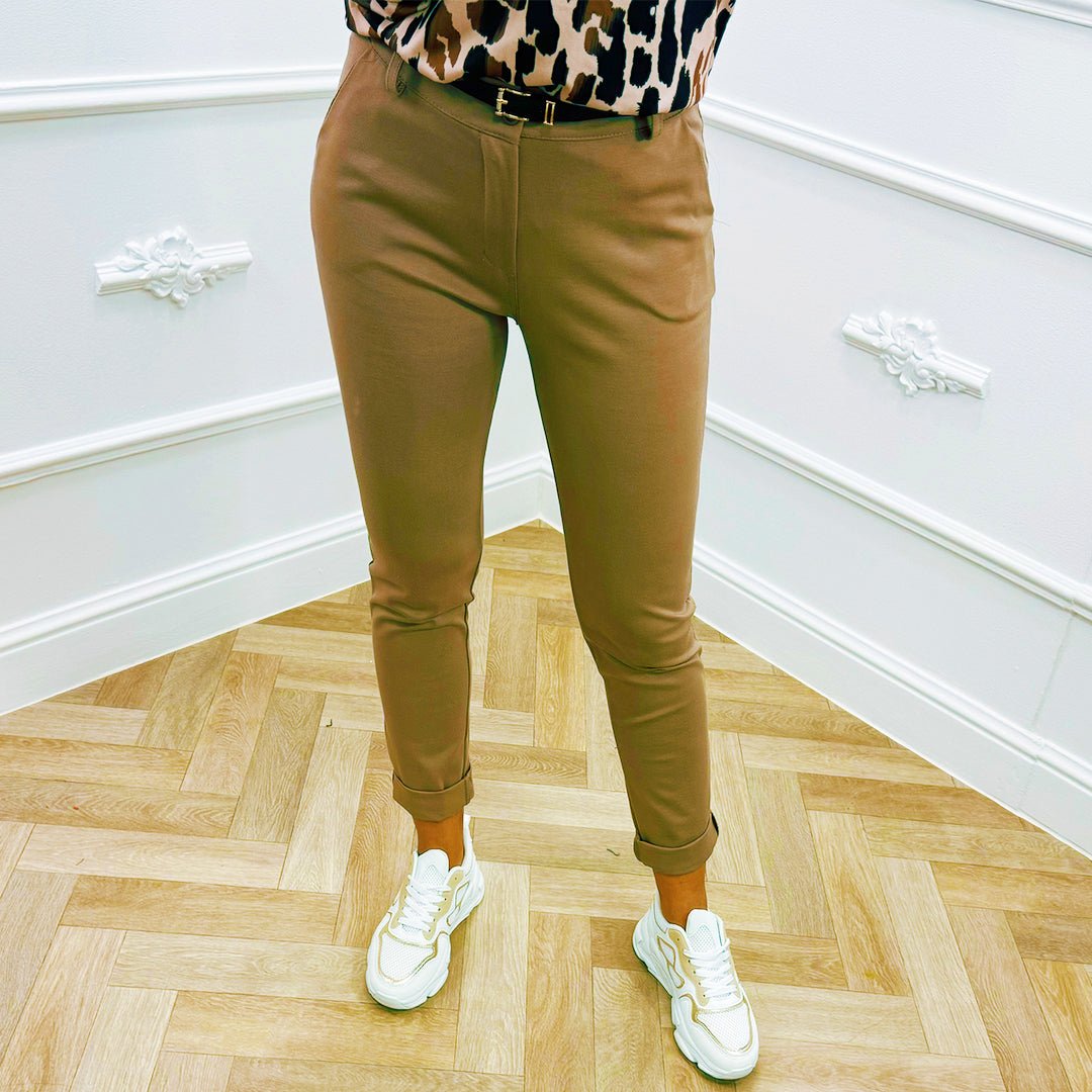Stretch Chino Camel - BlushFashionstore