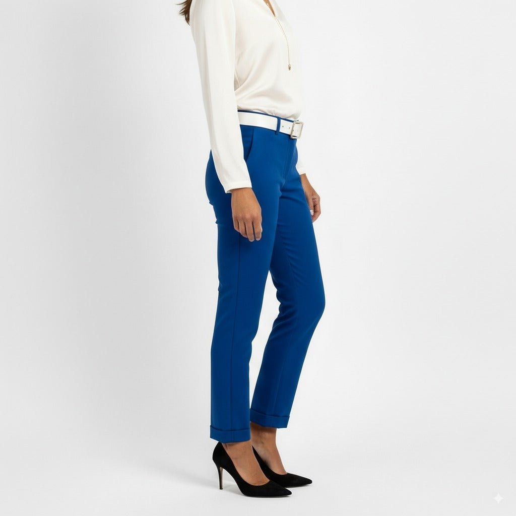 Stretch Chino Kobalt – Krachtig en modieus - BlushFashionstore