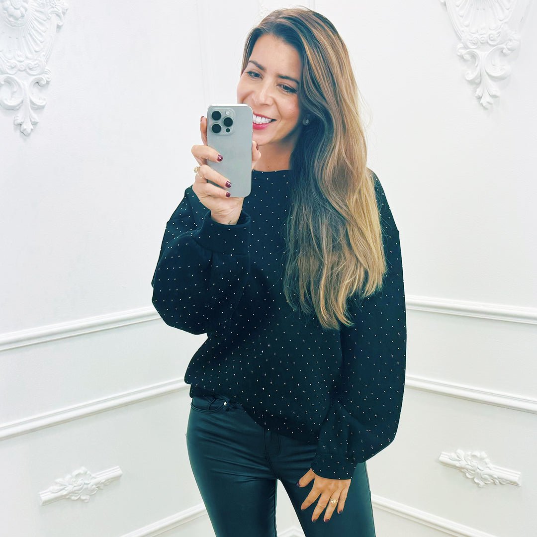 Sweater Lena Zwart - BlushFashionstore
