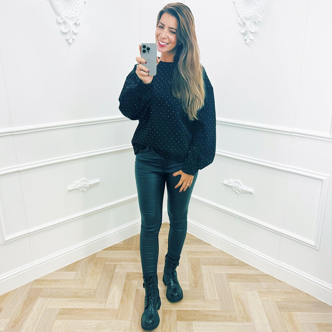 Sweater Lena Zwart - BlushFashionstore