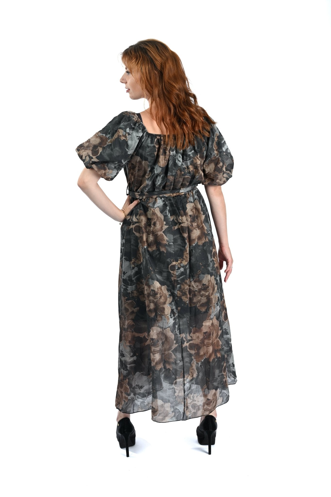 Tencel Lange Dress Leigrijs – Stijlvol, mysterieus en comfortabel - BlushFashionstore