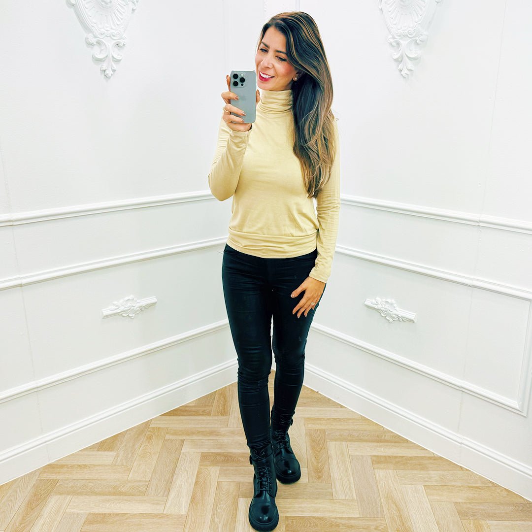 Top Maud Beige - BlushFashionstore