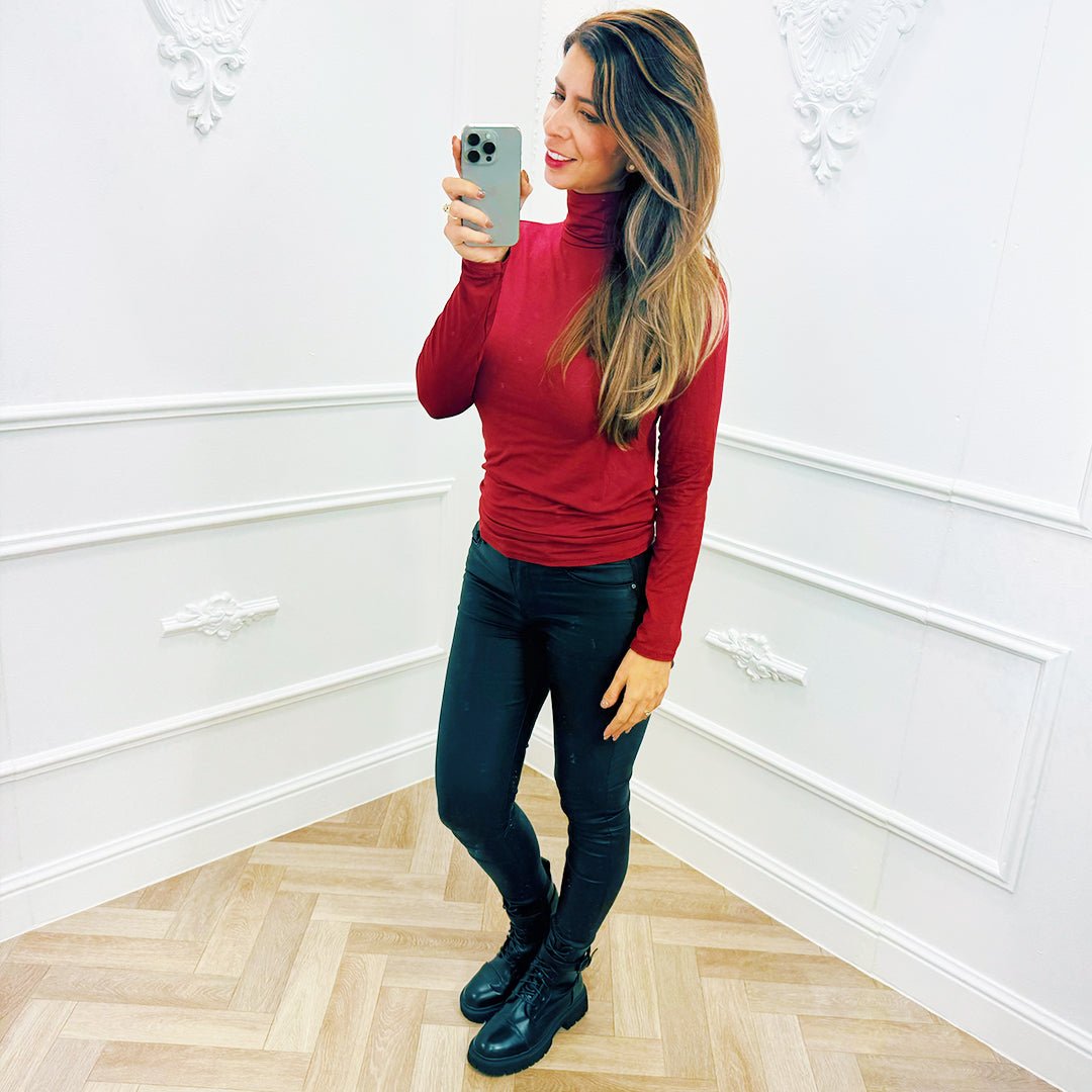 Top Maud Rood - BlushFashionstore
