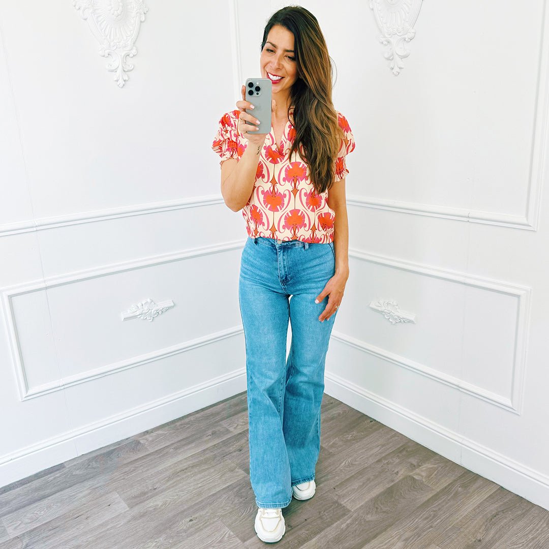 Top Print Fuchsia - BlushFashionstore