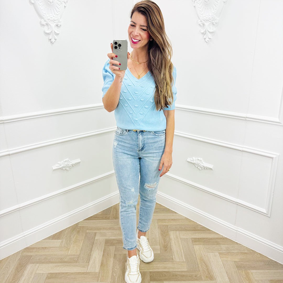 Top Violet Lichtblauw - BlushFashionstore