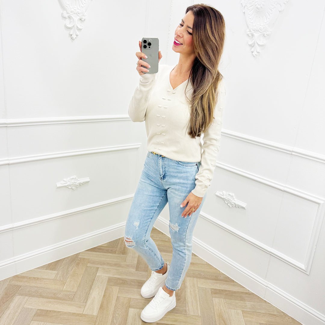 Trui Feline Beige - BlushFashionstore