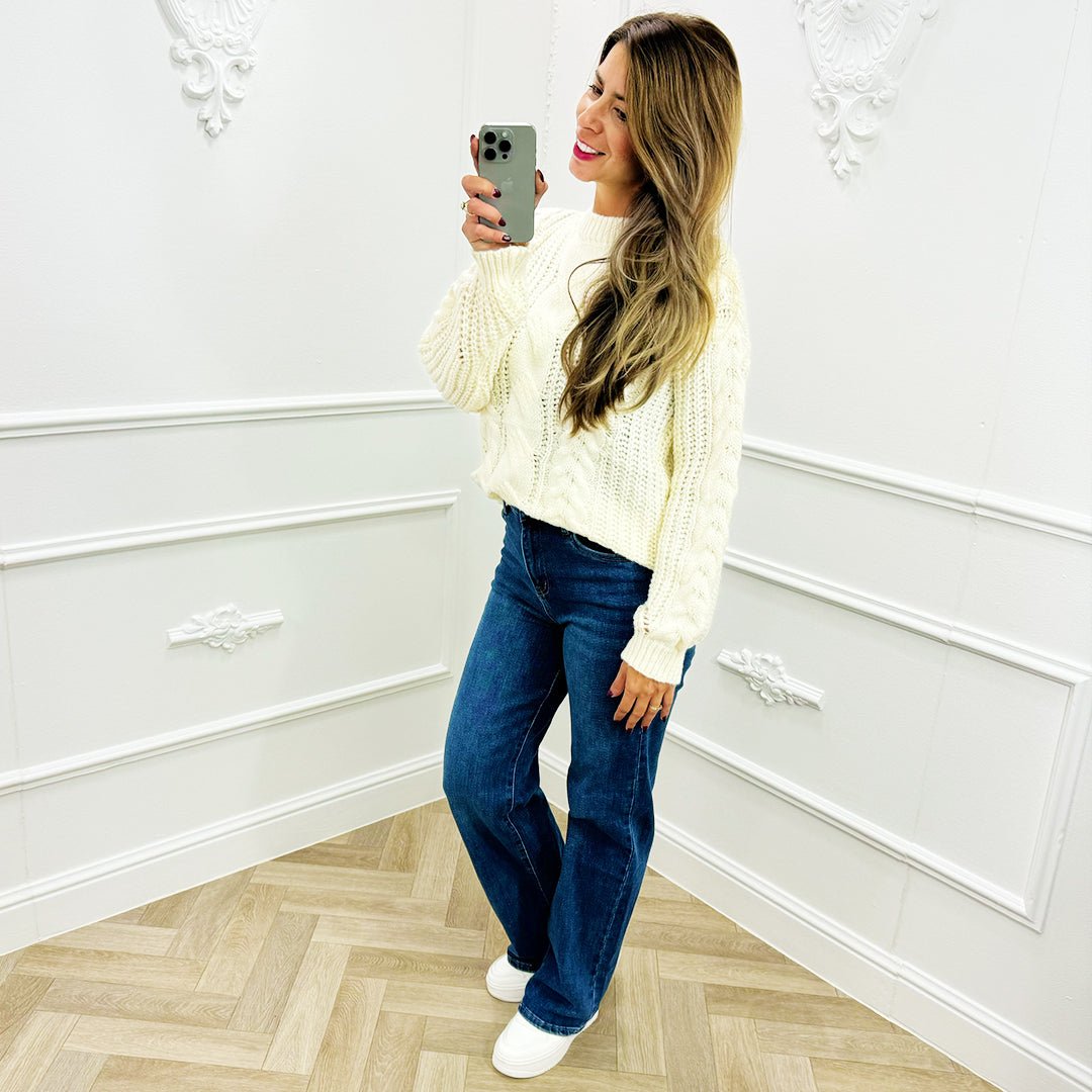 Trui Fenna Roomwit - BlushFashionstore