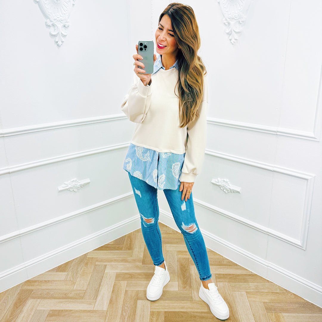 Trui Jente Beige - BlushFashionstore