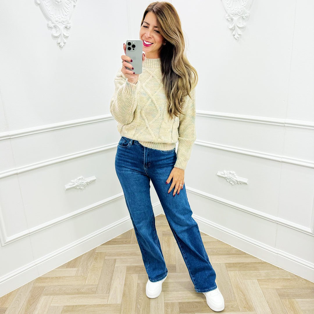 Trui Roos Beige - BlushFashionstore