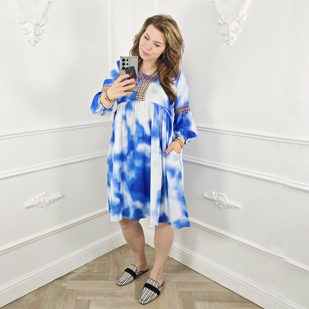 Zomerjurk Blauw - BlushFashionstore