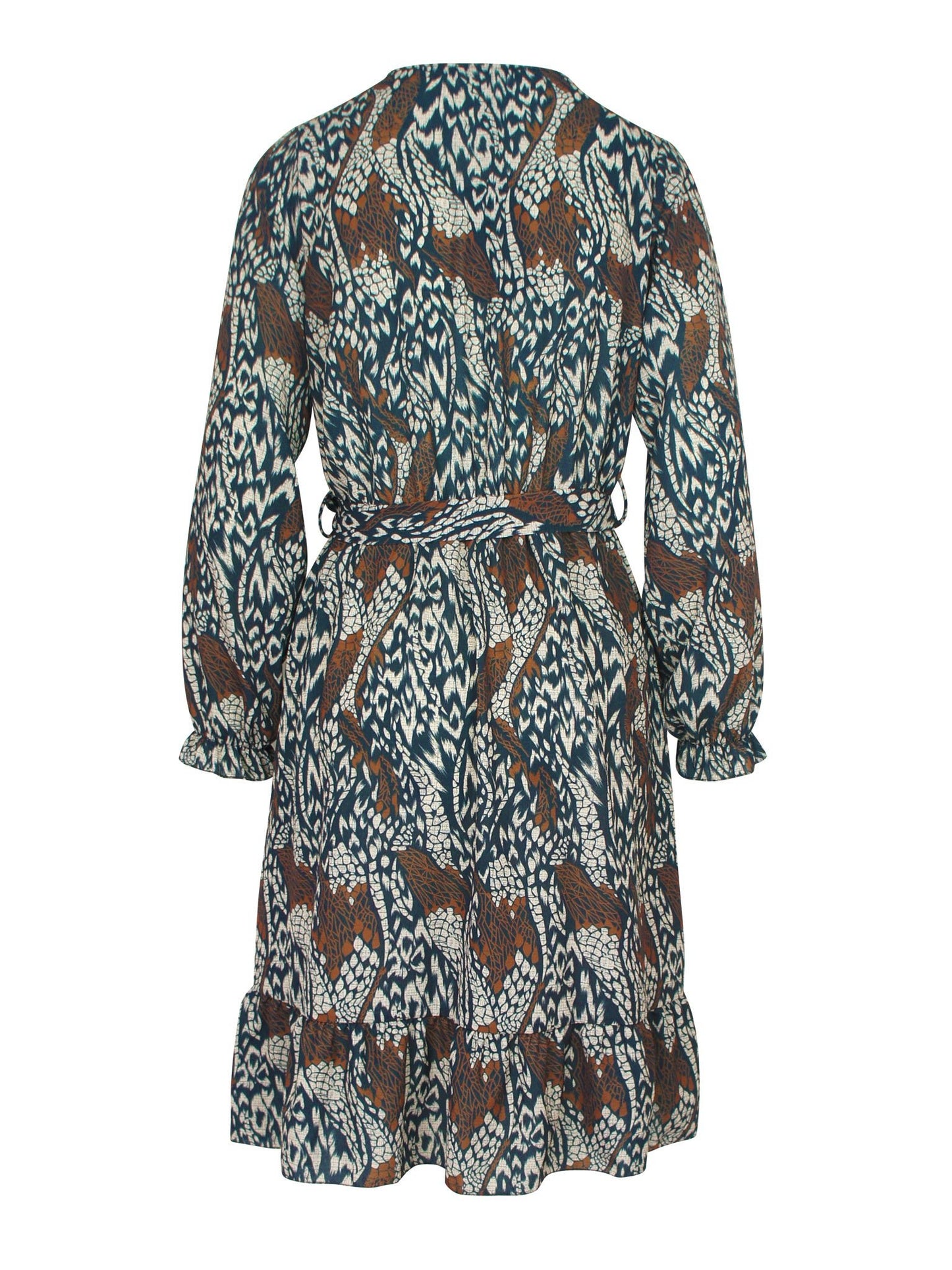 Animal Ruffel Dress - BlushFashionstore