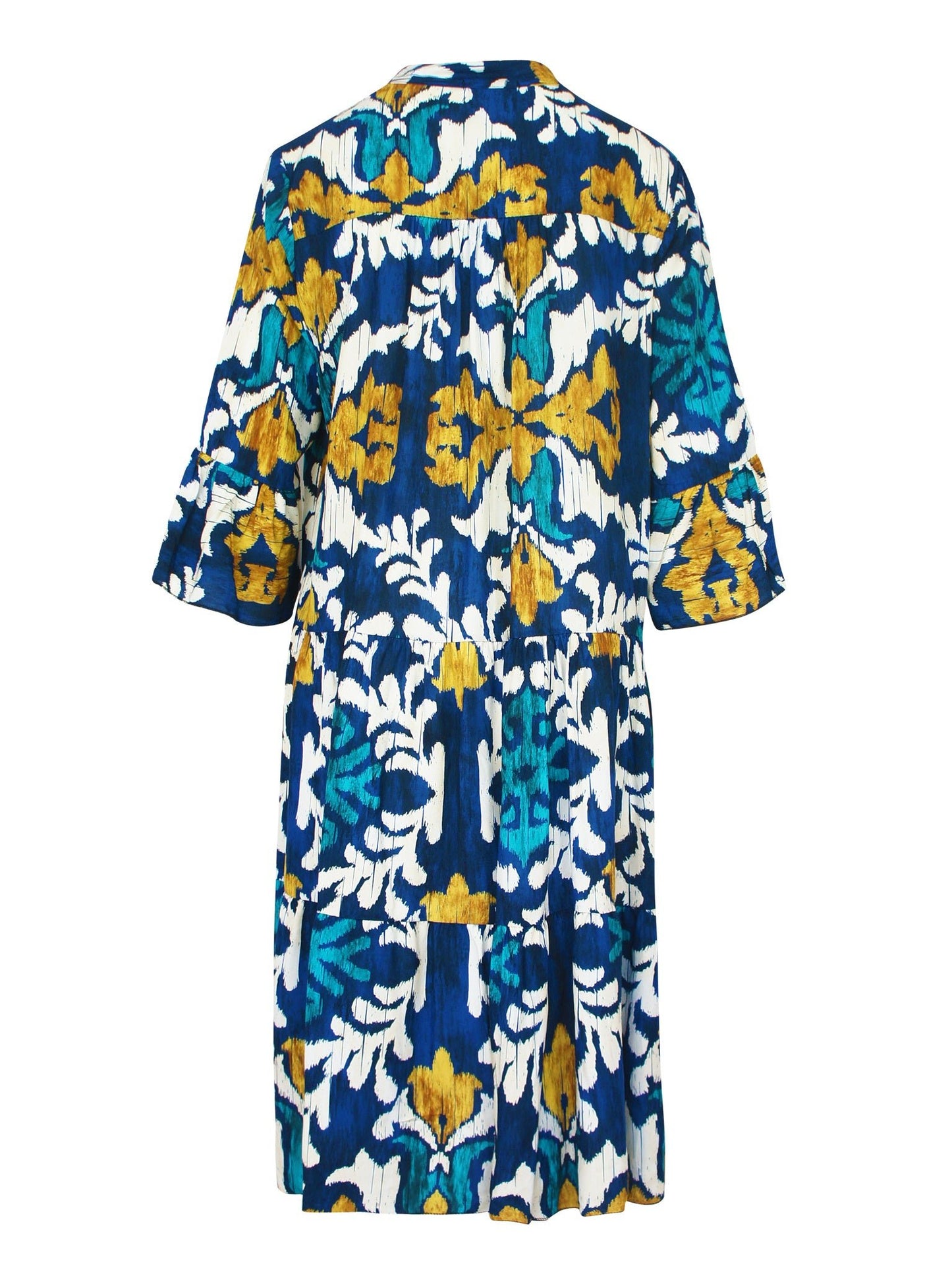 Barok Ibiza Dress Marine Blauw - BlushFashionstore