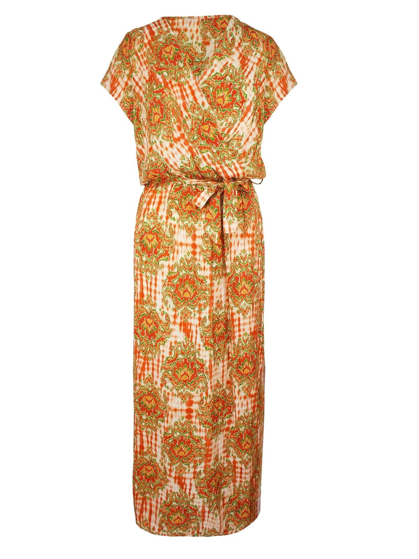 Barok Maxi Dress Oranje - BlushFashionstore